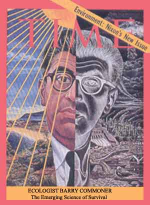 The first full modern flowering of American environmentalism occurred early in 1970, becoming an "official" social issue by rating cover space on Time. Unfortunately, the environmental reality is still "half-and-half."